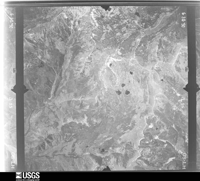 U.S. Geological Survey aerial photograph, 1950-08-01, scale 1:37400