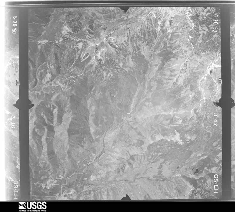 U.S. Geological Survey aerial photograph, 1950-08-01, scale 1:37400