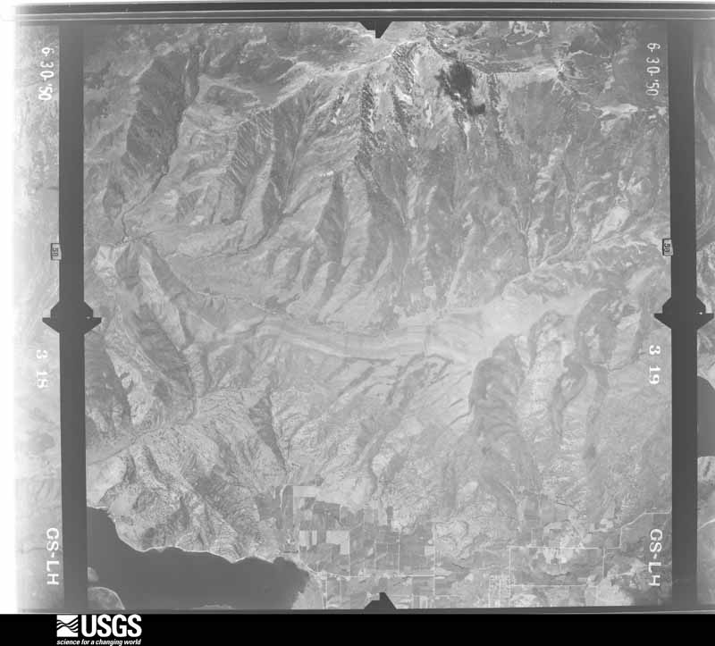U.S. Geological Survey aerial photograph, 1950-08-01, scale 1:37400