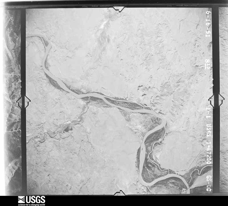 U.S. Geological Survey aerial photograph, 1951-07-01, scale 1:47200