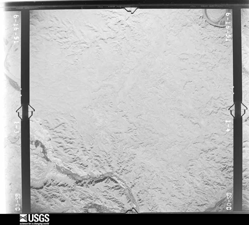 U.S. Geological Survey aerial photograph, 1951-07-01, scale 1:47200