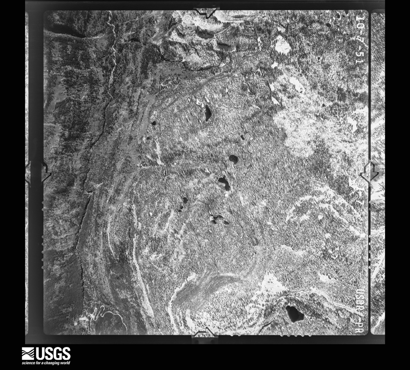 U.S. Geological Survey aerial photograph, 1951-10-01, scale 1:24000
