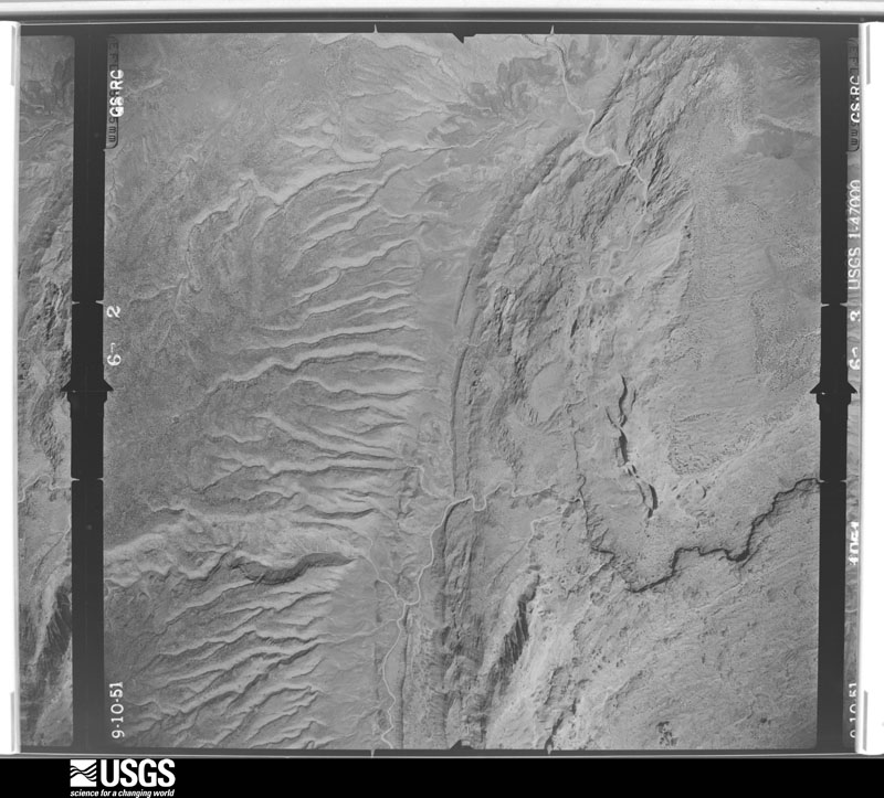 U.S. Geological Survey aerial photograph, 1951-09-25, scale 1:47200
