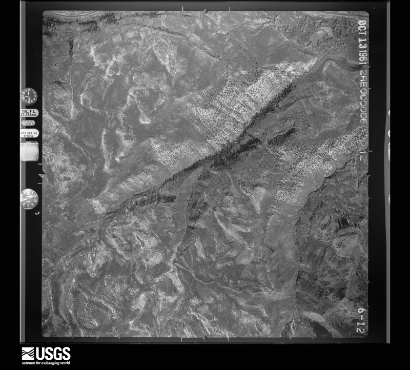 U.S. Geological Survey aerial photograph, 1961-10-13, scale 1:12000