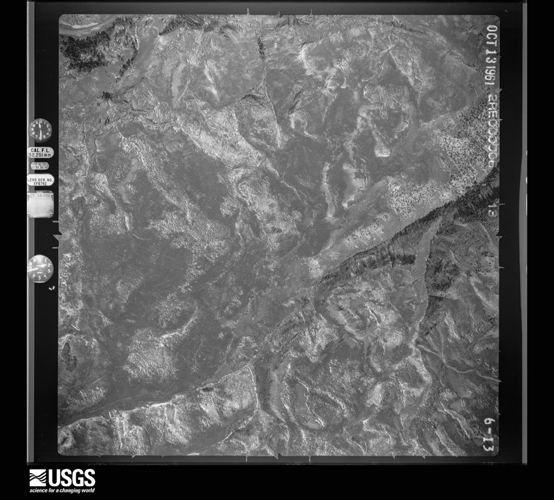 U.S. Geological Survey aerial photograph, 1961-10-13, scale 1:12000