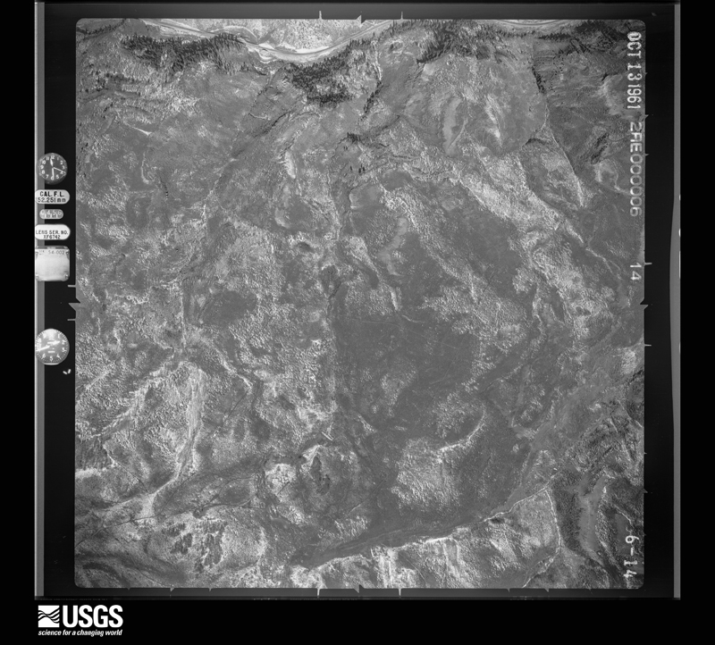 U.S. Geological Survey aerial photograph, 1961-10-13, scale 1:12000