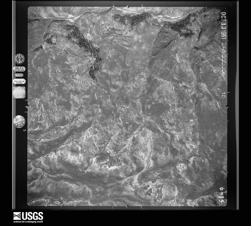 U.S. Geological Survey aerial photograph, 1961-10-13, scale 1:12000