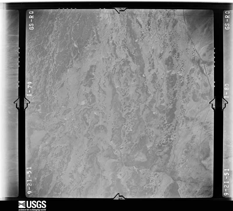 U.S. Geological Survey aerial photograph, 1951-09-21, scale 1:23600