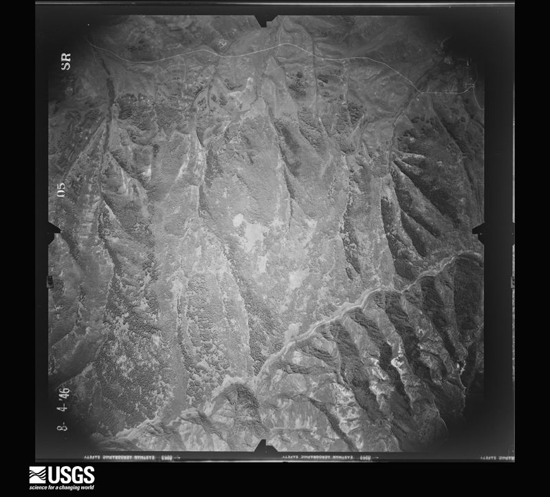 U.S. Geological Survey aerial photograph, 1946-08-01, scale 1:32000