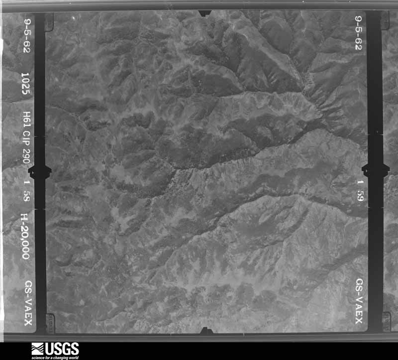 U.S. Geological Survey aerial photograph, 1962-09-05, scale 1:40000