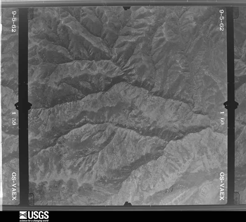 U.S. Geological Survey aerial photograph, 1962-09-05, scale 1:40000