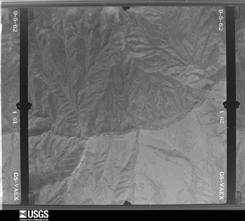 U.S. Geological Survey aerial photograph, 1962-09-05, scale 1:40000