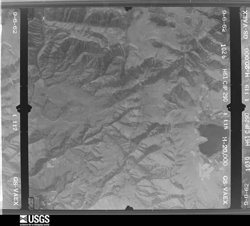 U.S. Geological Survey aerial photograph, 1962-09-05, scale 1:40000