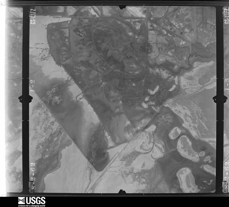 U.S. Geological Survey aerial photograph, 1962-08-02, scale 1:27000