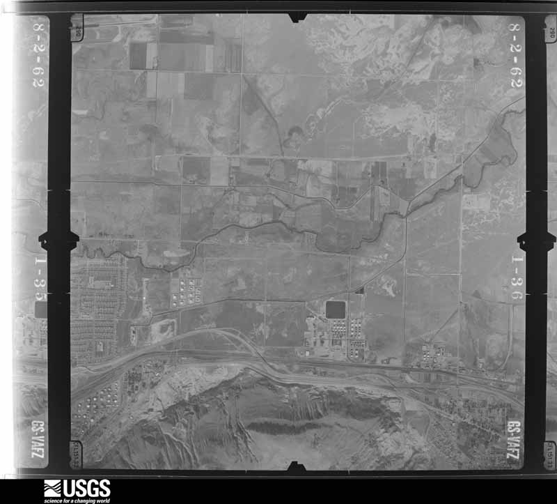 U.S. Geological Survey aerial photograph, 1962-08-02, scale 1:27000