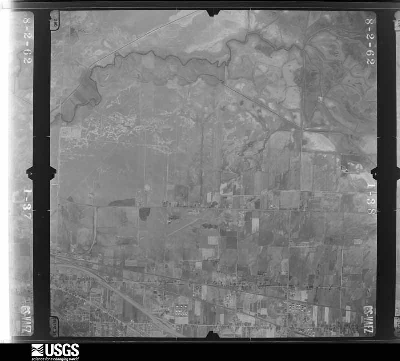 U.S. Geological Survey aerial photograph, 1962-08-02, scale 1:27000