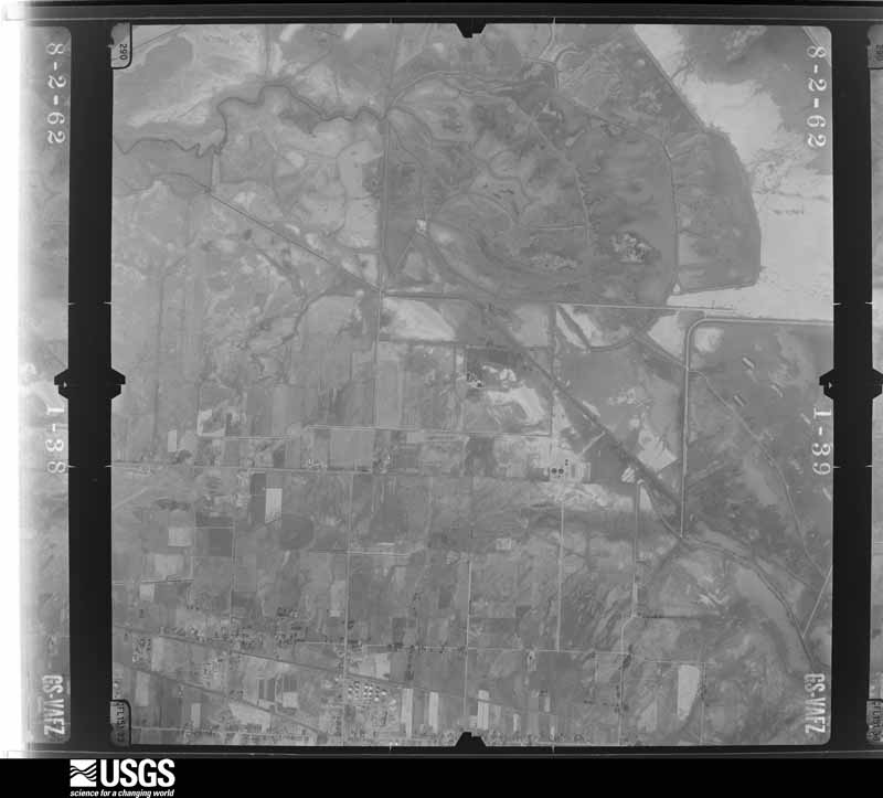 U.S. Geological Survey aerial photograph, 1962-08-02, scale 1:27000