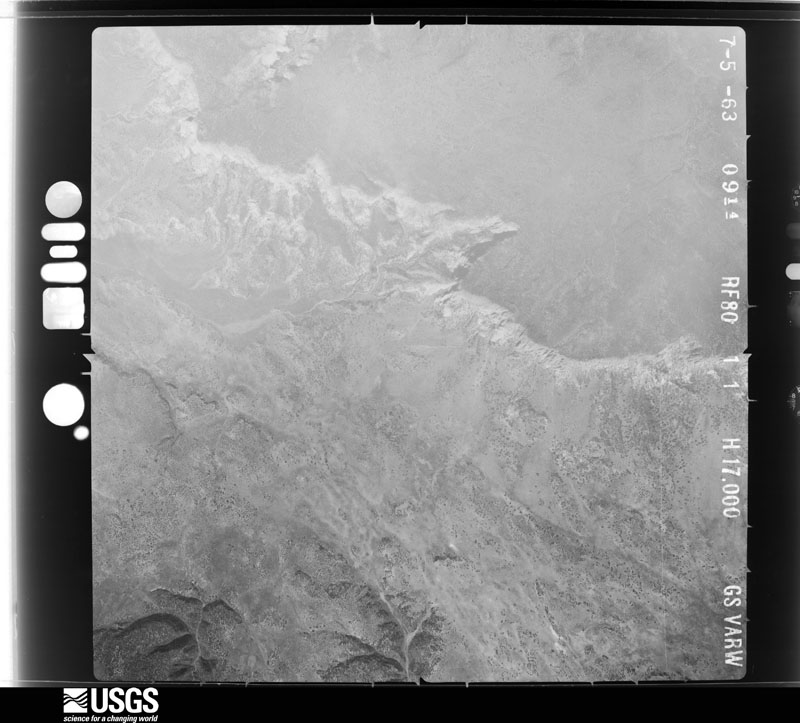 U.S. Geological Survey aerial photograph, 1963-07-05, scale 1:34000