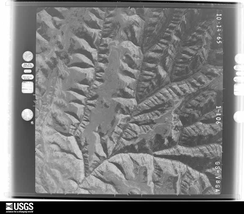 U.S. Geological Survey aerial photograph, 1965-10-22, scale 1:34000