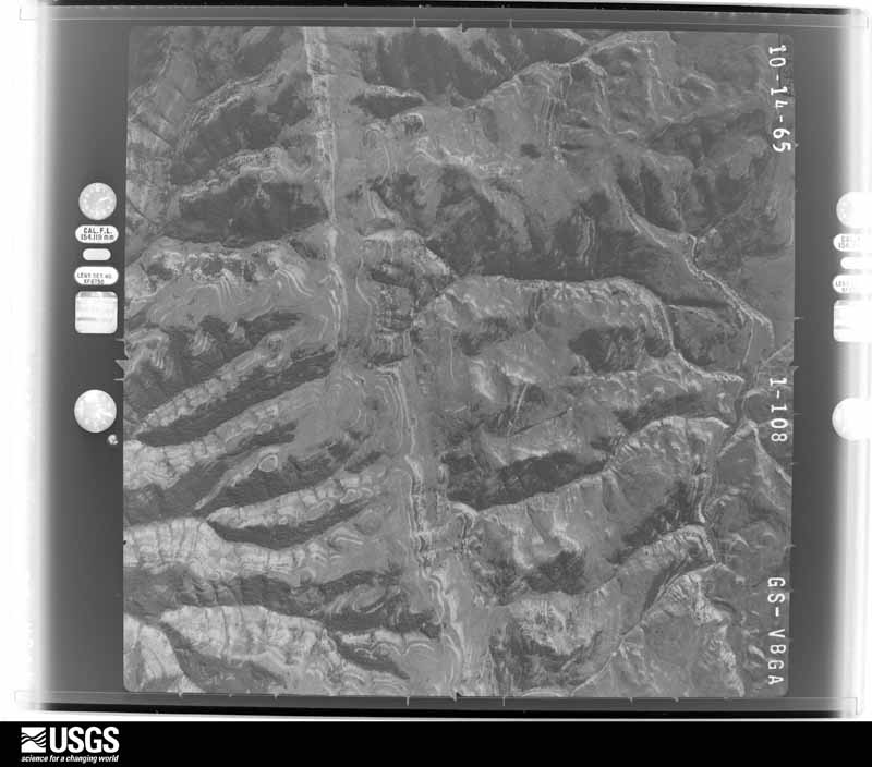 U.S. Geological Survey aerial photograph, 1965-10-22, scale 1:34000