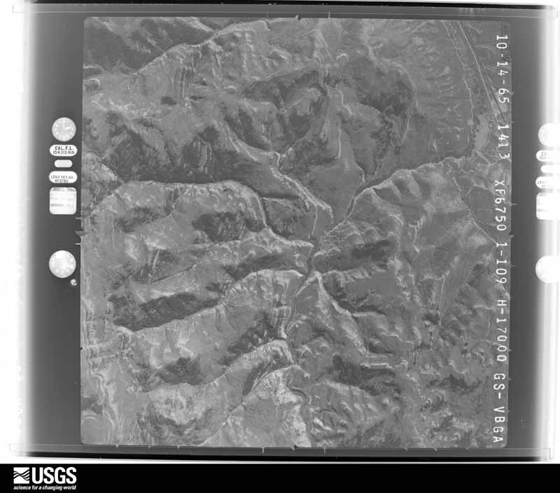 U.S. Geological Survey aerial photograph, 1965-10-22, scale 1:34000
