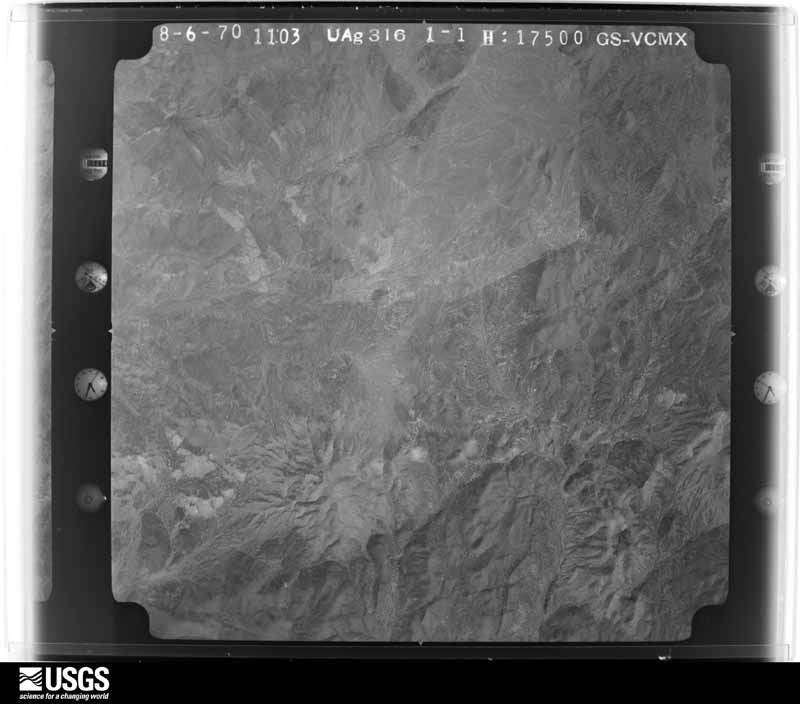U.S. Geological Survey aerial photograph, 1970-09-09, scale 1:35000