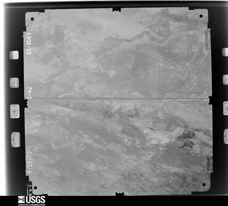 U.S. Geological Survey aerial photograph, 1972-09-15, scale 1:18400