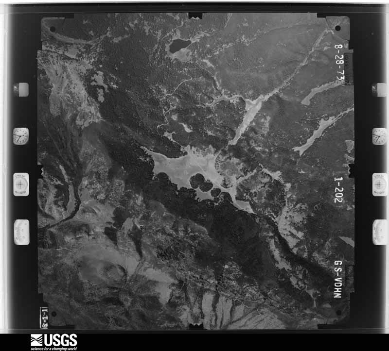 U.S. Geological Survey aerial photograph, 1973-08-28, scale 1:32800