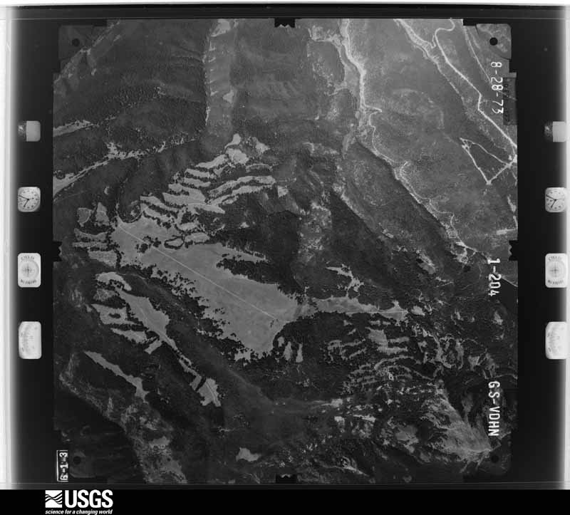 U.S. Geological Survey aerial photograph, 1973-08-28, scale 1:32800