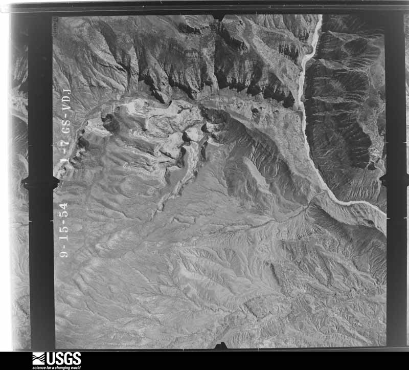 U.S. Geological Survey aerial photograph, 1954-09-15, scale 1:37400