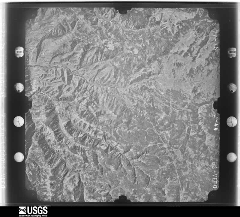U.S. Geological Survey aerial photograph, 1976-09-29, scale 1:80000