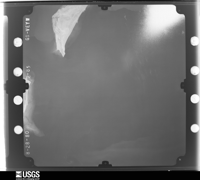 U.S. Geological Survey aerial photograph, 1980-08-28, scale 1:80000