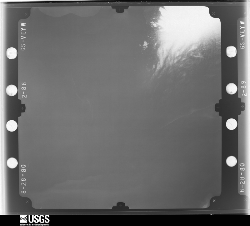 U.S. Geological Survey aerial photograph, 1980-08-28, scale 1:80000