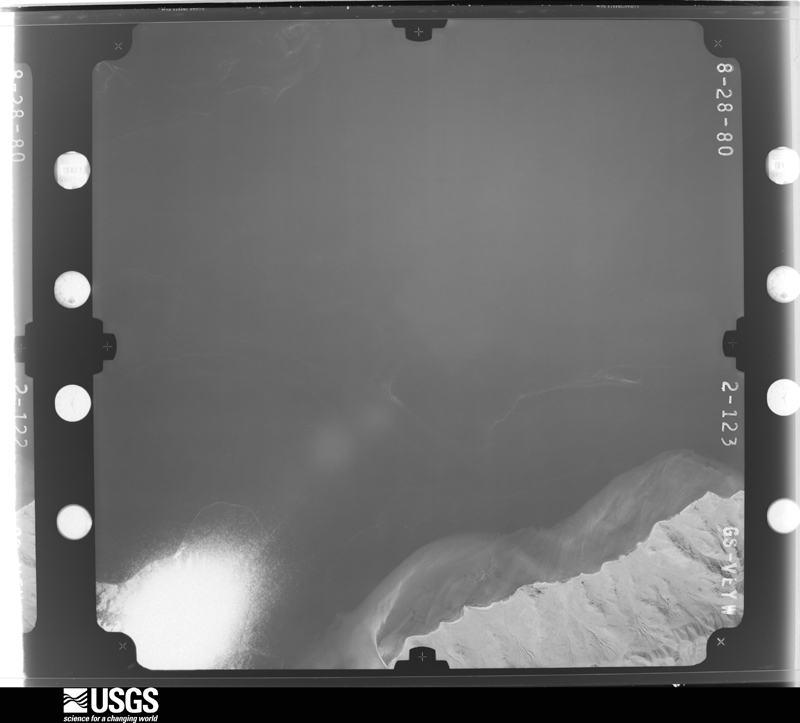 U.S. Geological Survey aerial photograph, 1980-08-28, scale 1:80000