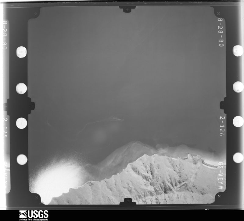 U.S. Geological Survey aerial photograph, 1980-08-28, scale 1:80000