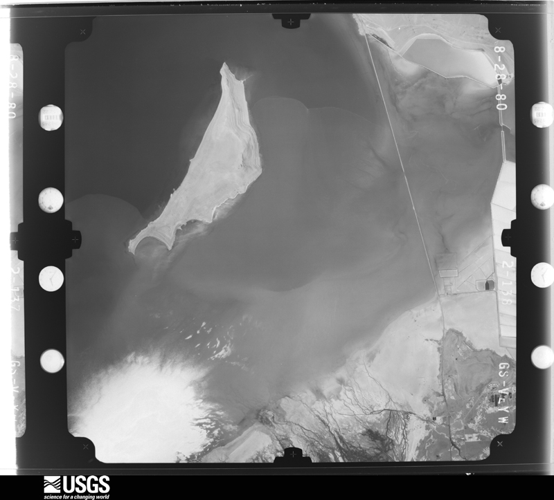 U.S. Geological Survey aerial photograph, 1980-08-28, scale 1:80000