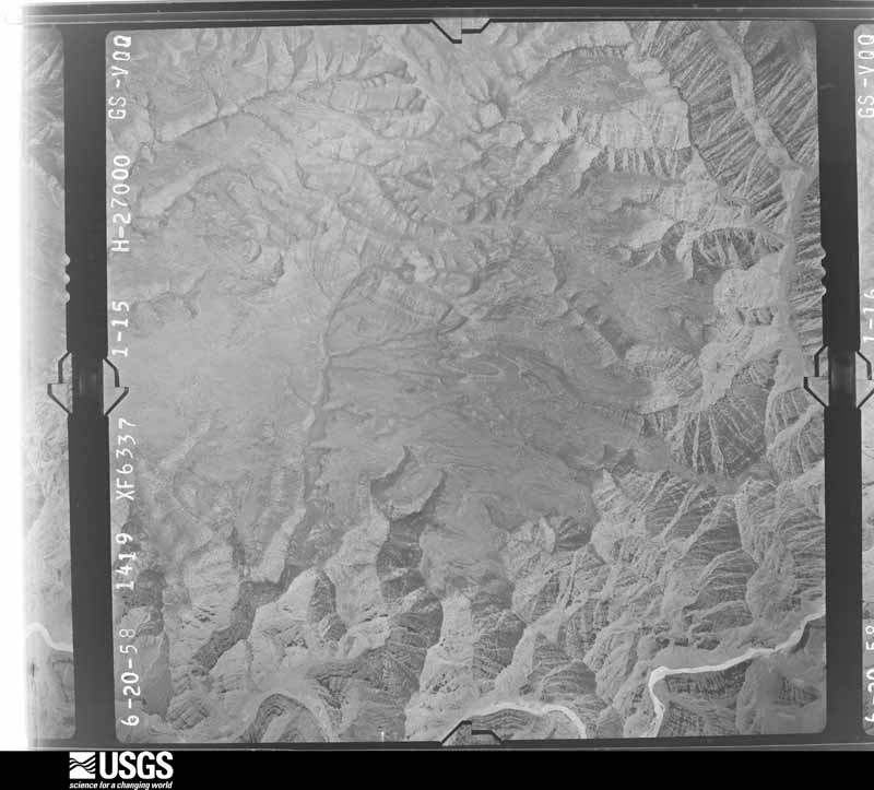 U.S. Geological Survey aerial photograph, 1958-06-20, scale 1:54000