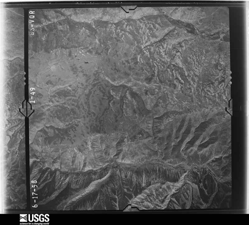 U.S. Geological Survey aerial photograph, 1958-06-30, scale 1:48000