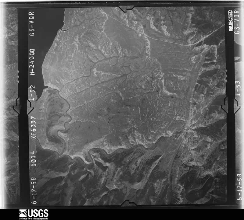 U.S. Geological Survey aerial photograph, 1958-06-30, scale 1:48000