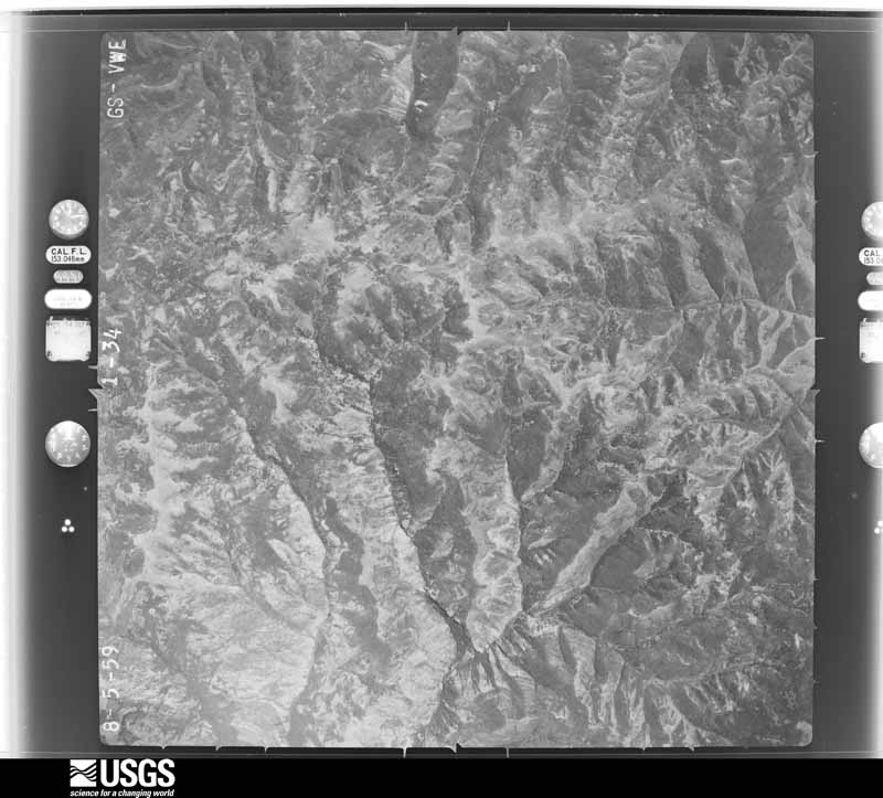 U.S. Geological Survey aerial photograph, 1959-08-05, scale 1:50000