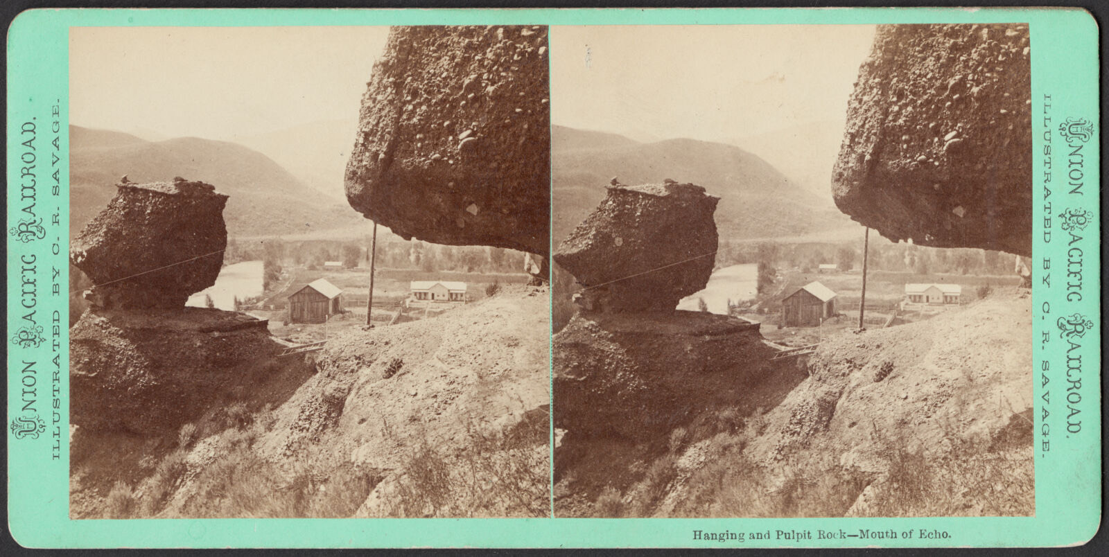 Hanging and Pulpit Rock - mouth of Echo, Boston Public Library - undated