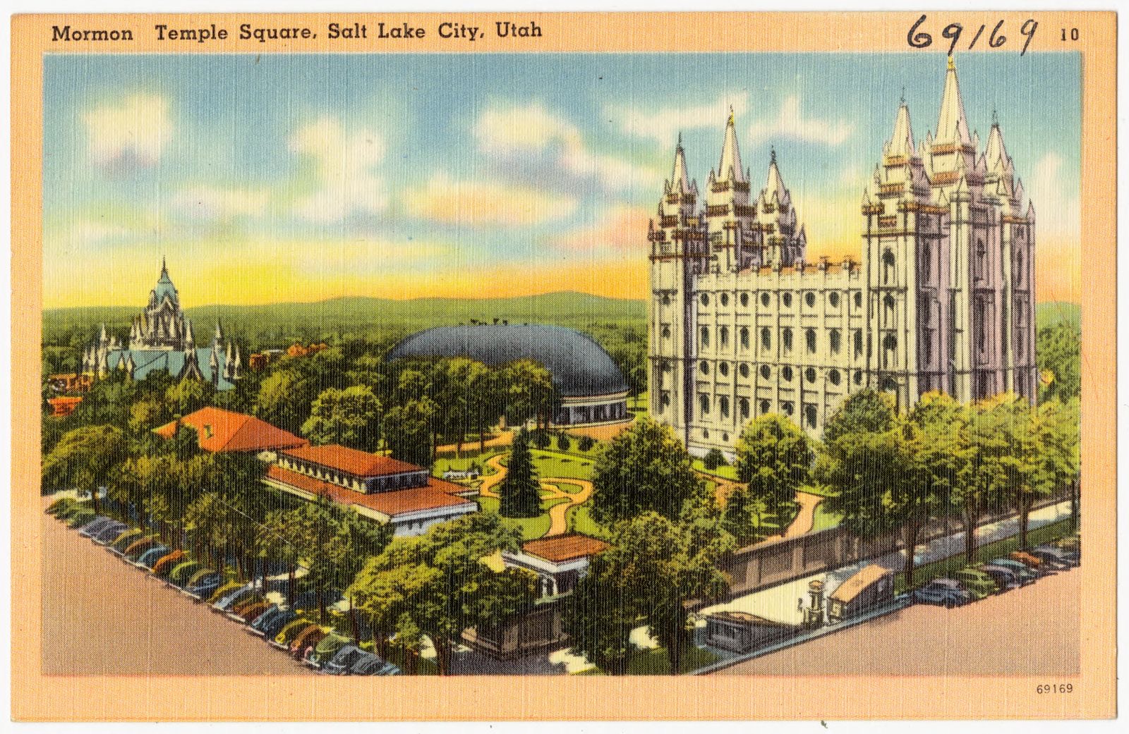 Mormon Temple Square, Salt Lake City, Utah, Boston Public Library - undated