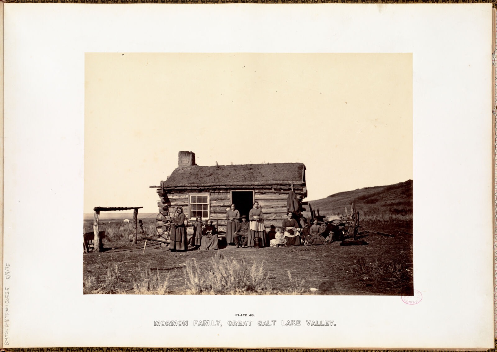 Mormon family, Great Salt Lake Valley., Boston Public Library - undated