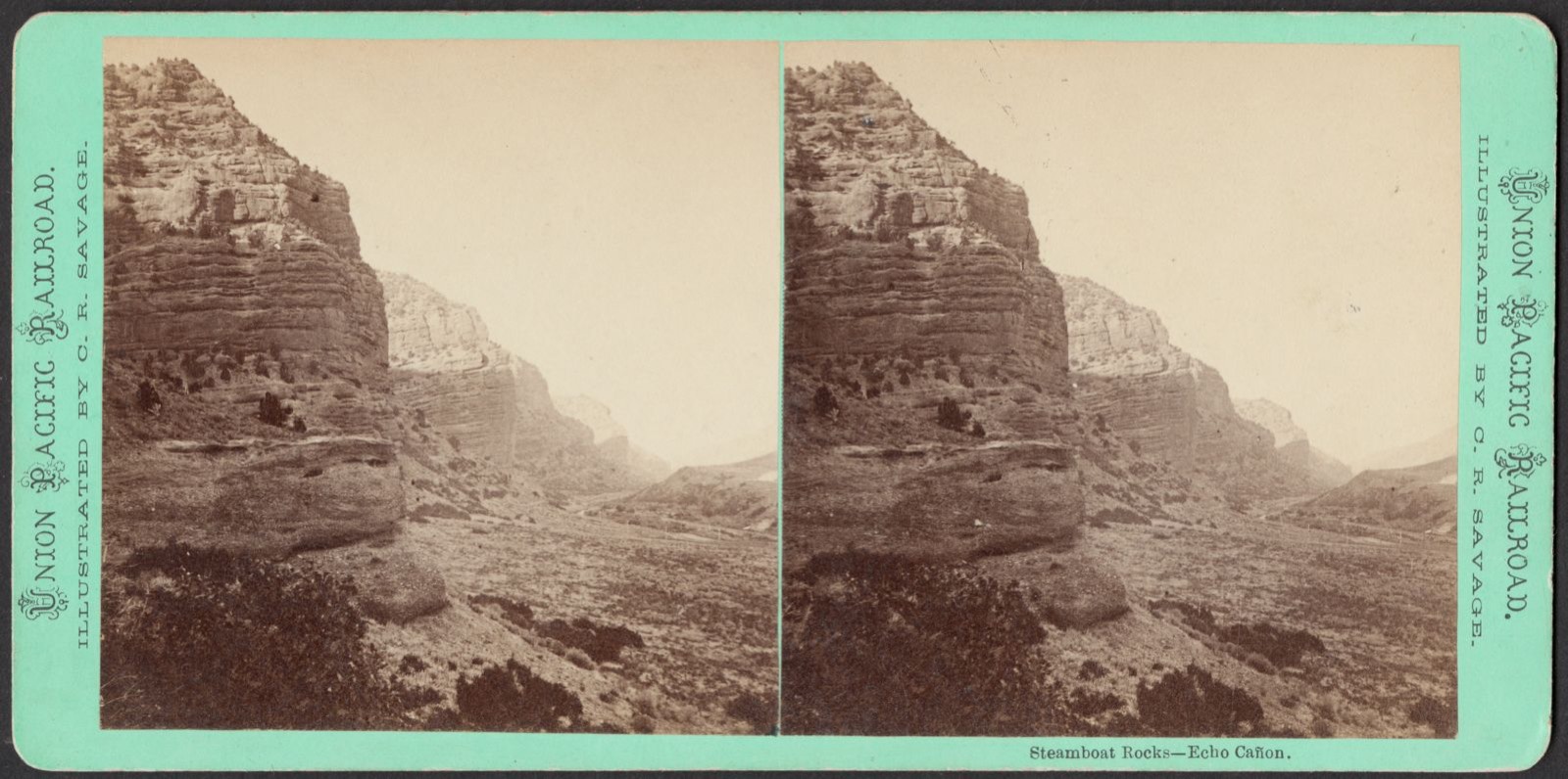 Steamboat Rocks - Echo Cañon, Boston Public Library - undated