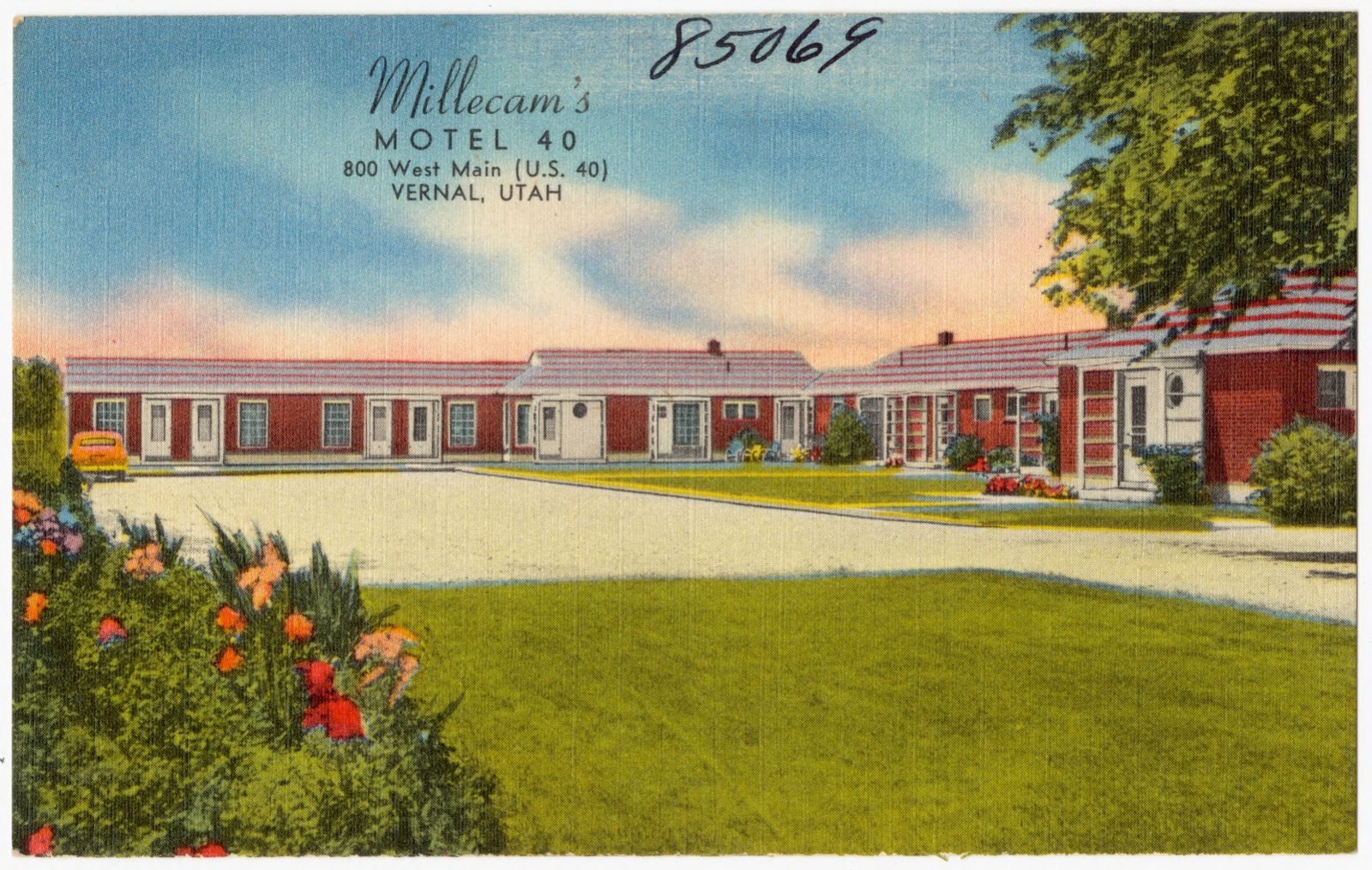 Millecam's Motel 40, 800 West Main (U.S. 40), Vernal, Utah, Boston Public Library - undated