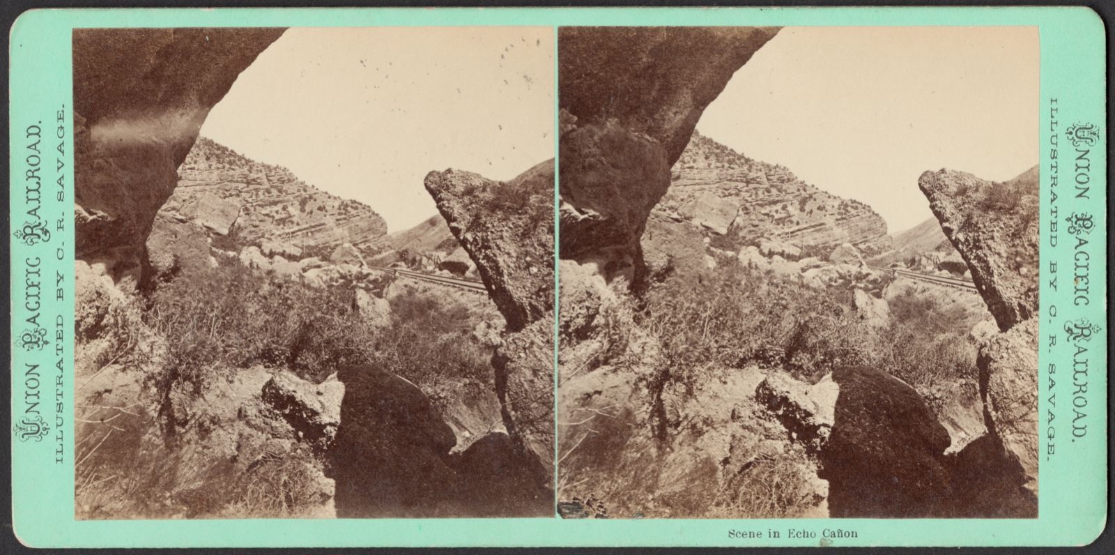 Scene in Echo Cañon, Boston Public Library - undated
