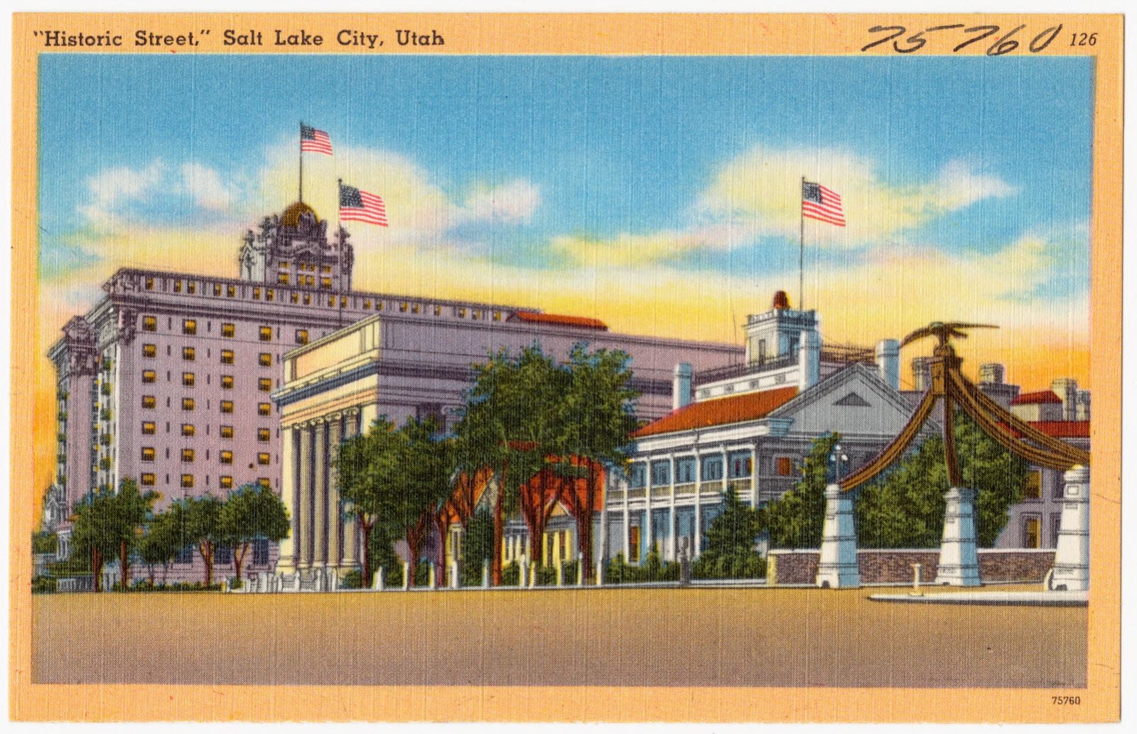 "Historic Street," Salt Lake City, Utah, Boston Public Library - undated