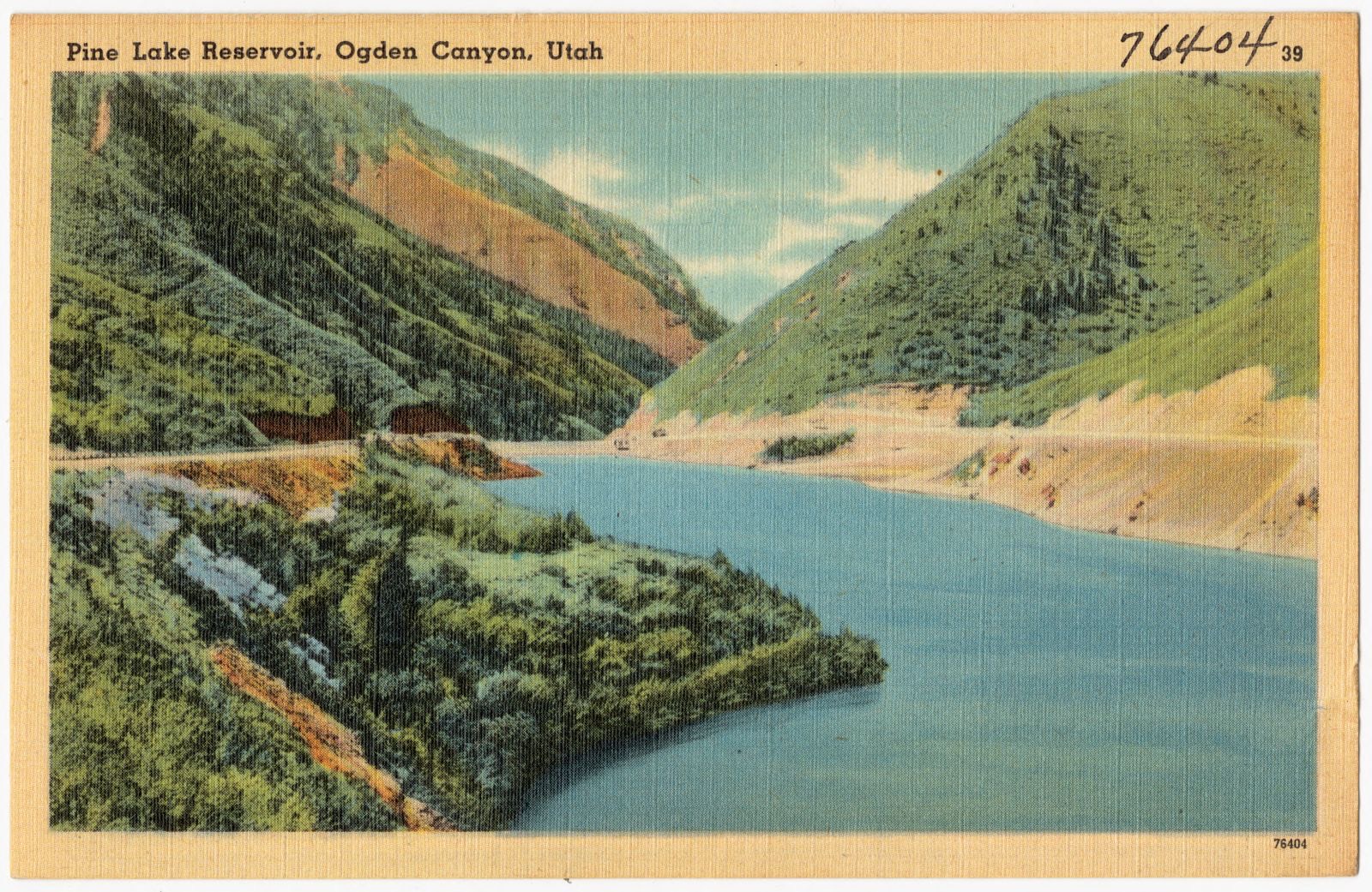 Pine Lake Reservoir, Ogden Canyon, Utah, Boston Public Library - undated