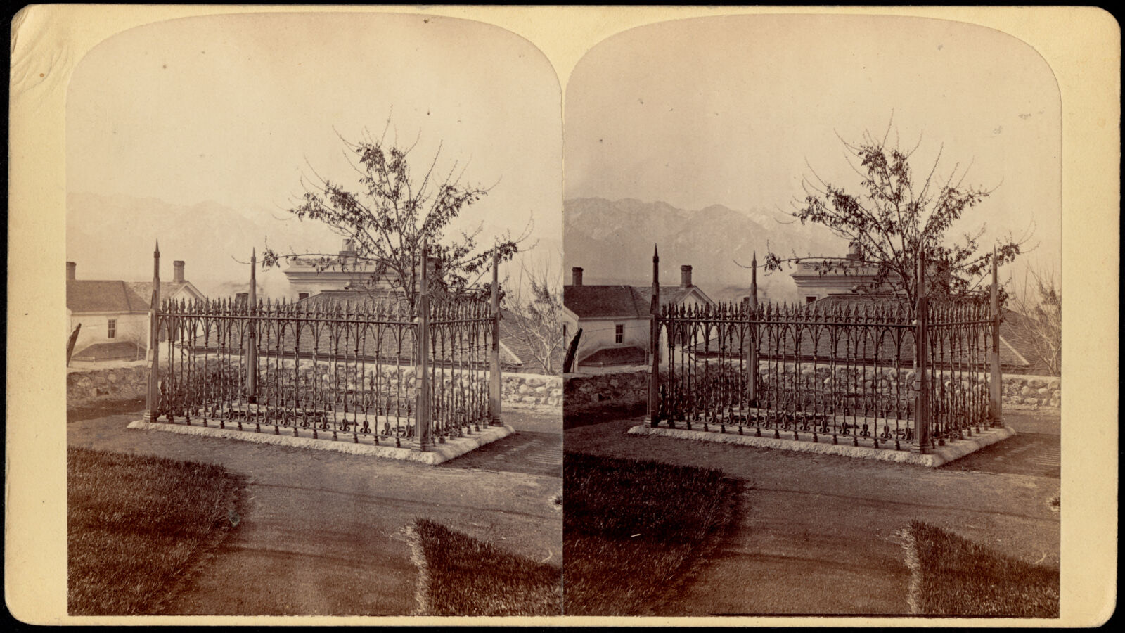 Grave of President B. Young, Boston Public Library - undated