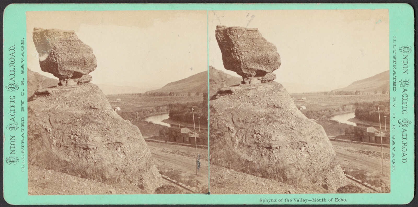 Sphynx of the Valley - mouth of Echo, Boston Public Library - undated